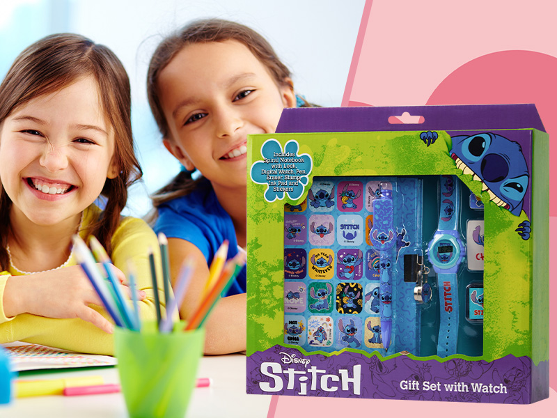 Disney Stitch Digital Kids Watch & Accessories Set