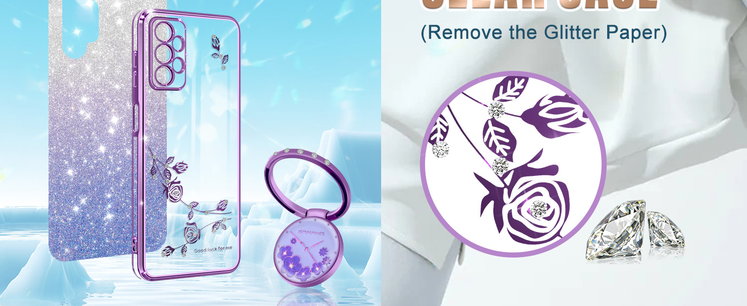 Likiyami for Samsung A32 5G Glitter Case