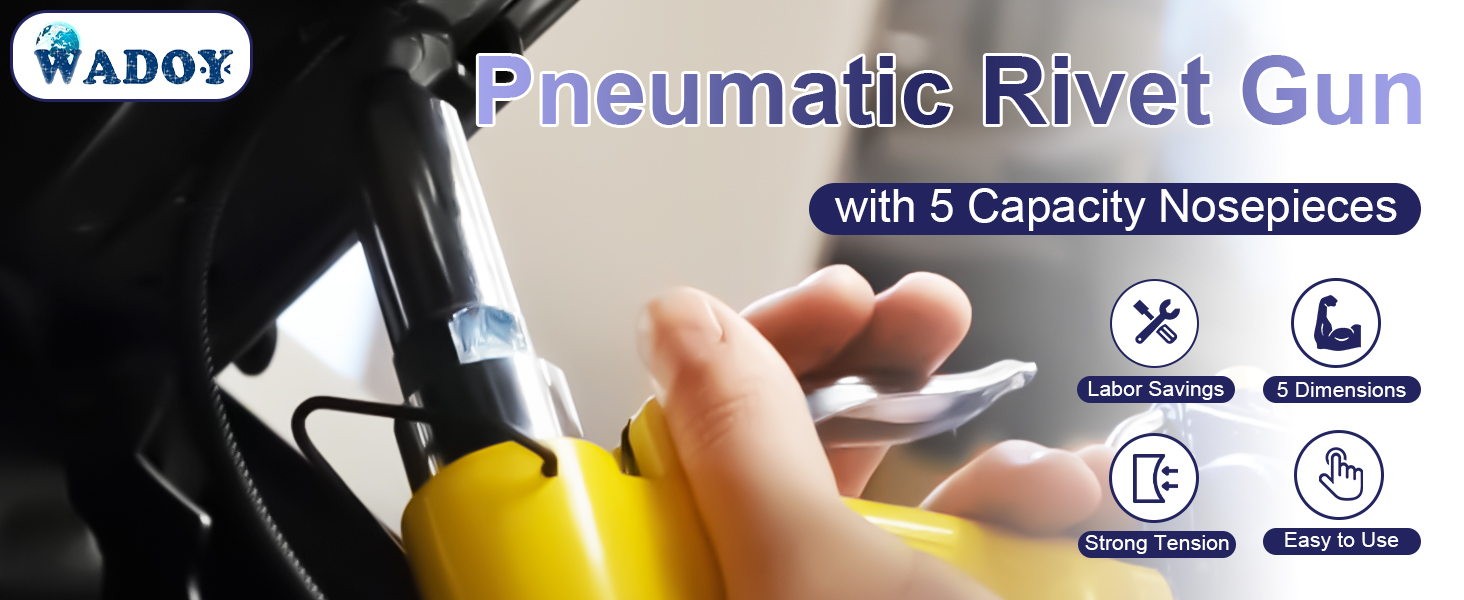 Pneumatic rivet gun