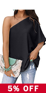 one shoulder tops