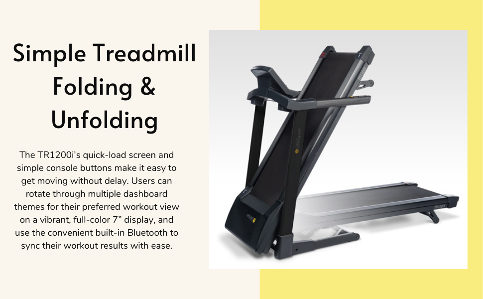 TR1200i Simple Treadmill Folding &amp; Unfolding