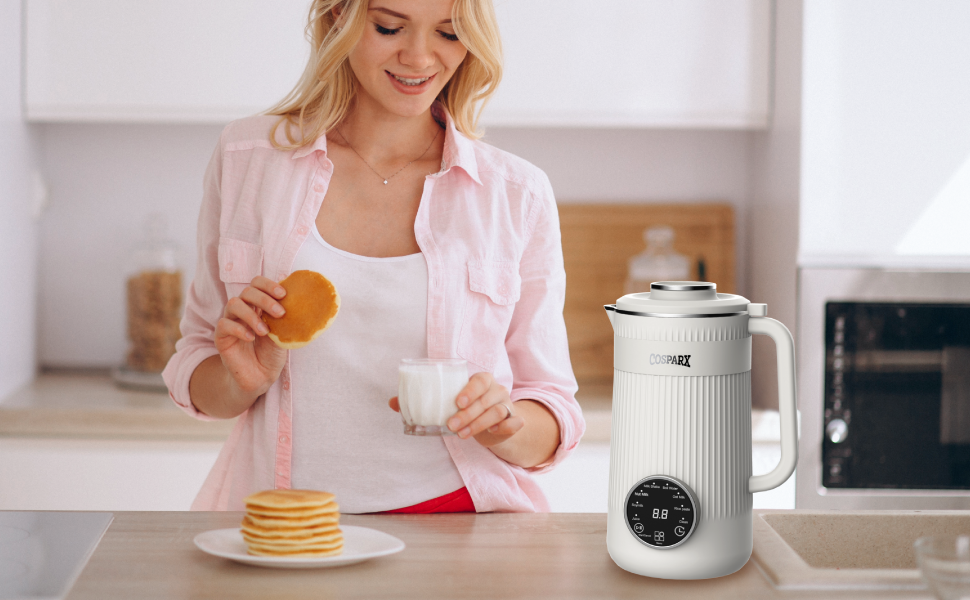 Milk maker machine, soy milk maker machine, almond milk maker machine, soymilk maker.