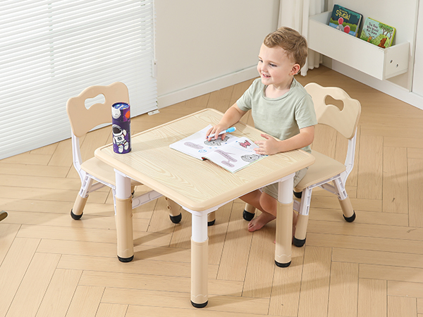 Amazon.com: Bestgame Kids Table and Chairs, Height