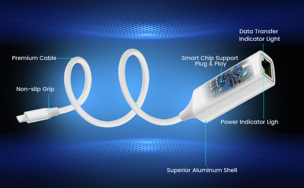 white ethernet cable