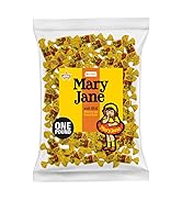 Mary Jane Bite Size Bulk Candy - Nostalgic Fun Size Taffy Bars Made With Real Molasses and Peanut...