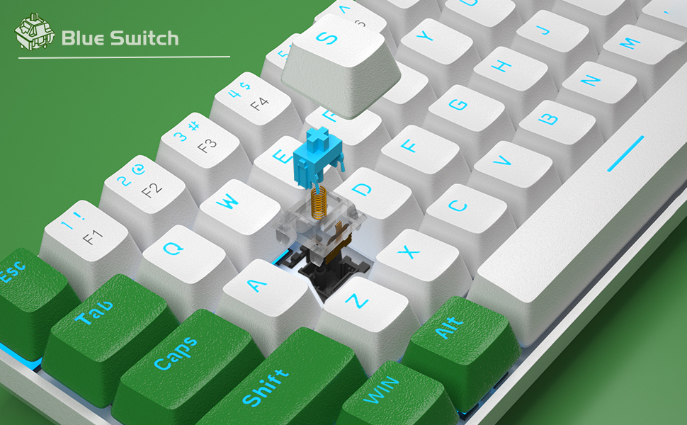 MageGee Portable 60 Mechanical Gaming Keyboard, MKBox LED