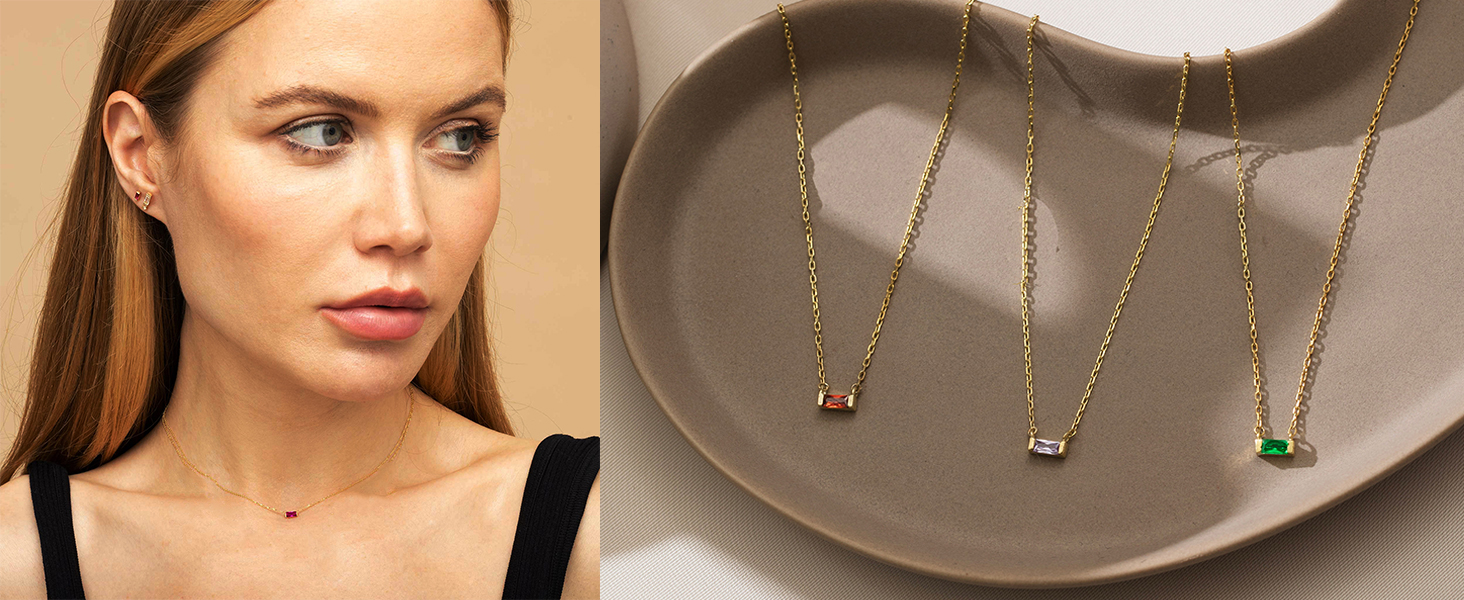 birthstone necklace