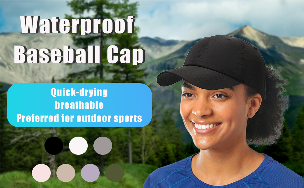 waterproof sun protection baseball cap for Winfdproof hiking fishing outdoor running golf riding