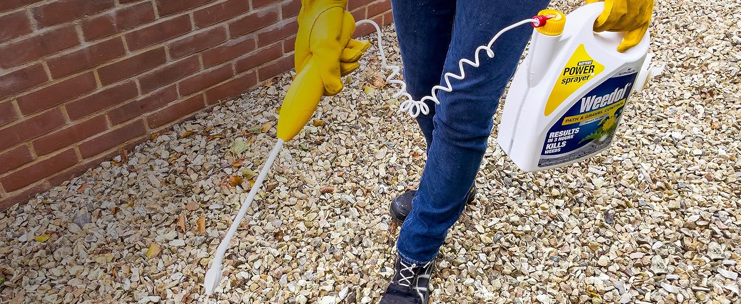 Weedol Path & Gravel Control Power Sprayer in use