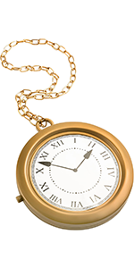 Gold Clock Necklace