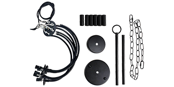 black dining room light fixture