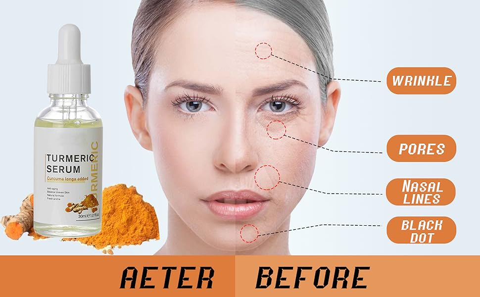 Browsluv New Turmeric Dark Spot Corrector Serum, Turmeric