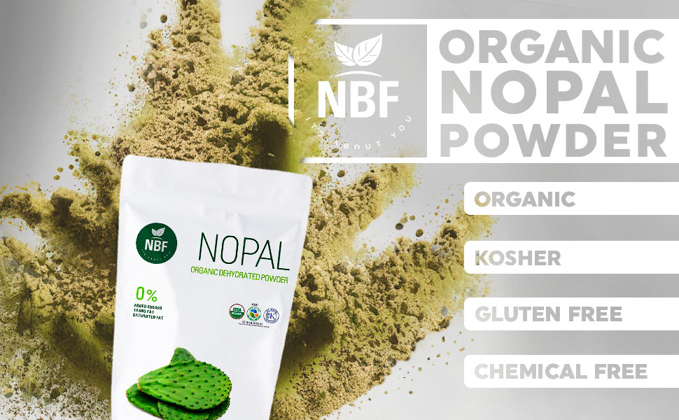 Organic Nopal Cactus Powder (176 Ounces) Bulk, 100 Pure