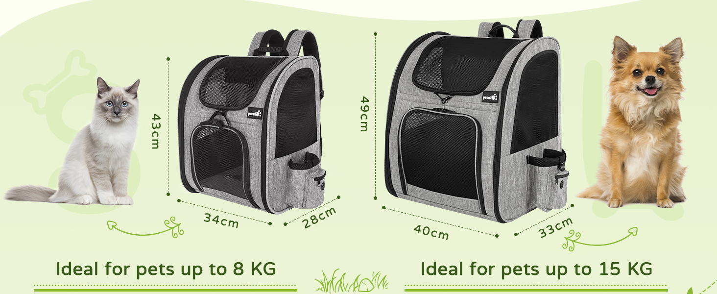 Pecute Pet Carrier Backpack, Large Cat Carrier Backpacks, Dog Backpack