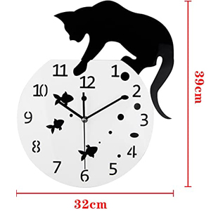 Fishbowl Cat Clock