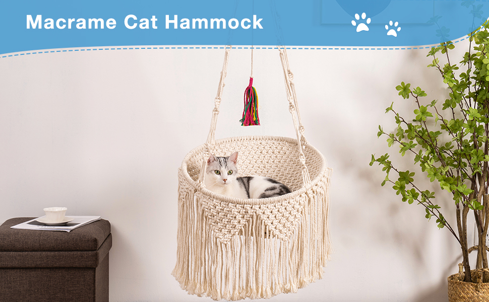 HOW TO MAKE A CAT MACRAME HAMMOCK 