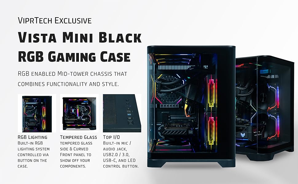 Vista Mini Black Case Specs