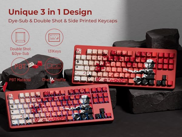Amazon.com: XVX Japanese Anime Keycaps, Double Shot PBT