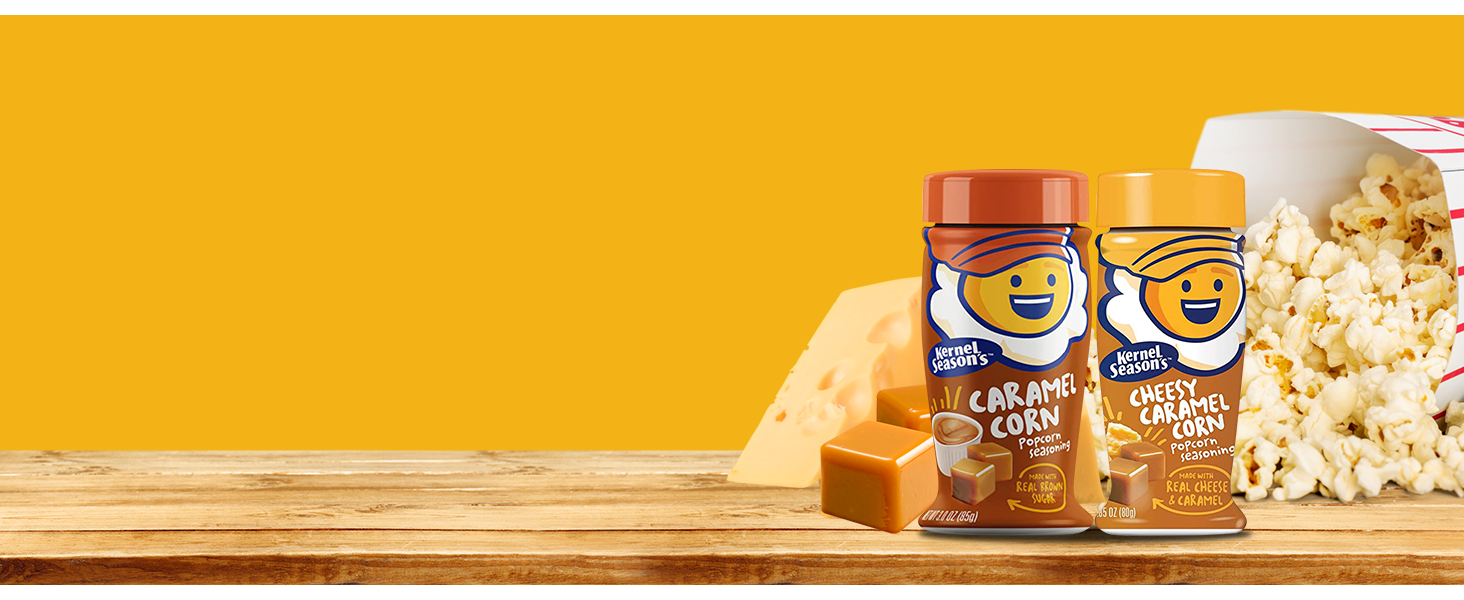 Mini Popcorn Seasoning Variety Pack. Includes 60.9 Oz of