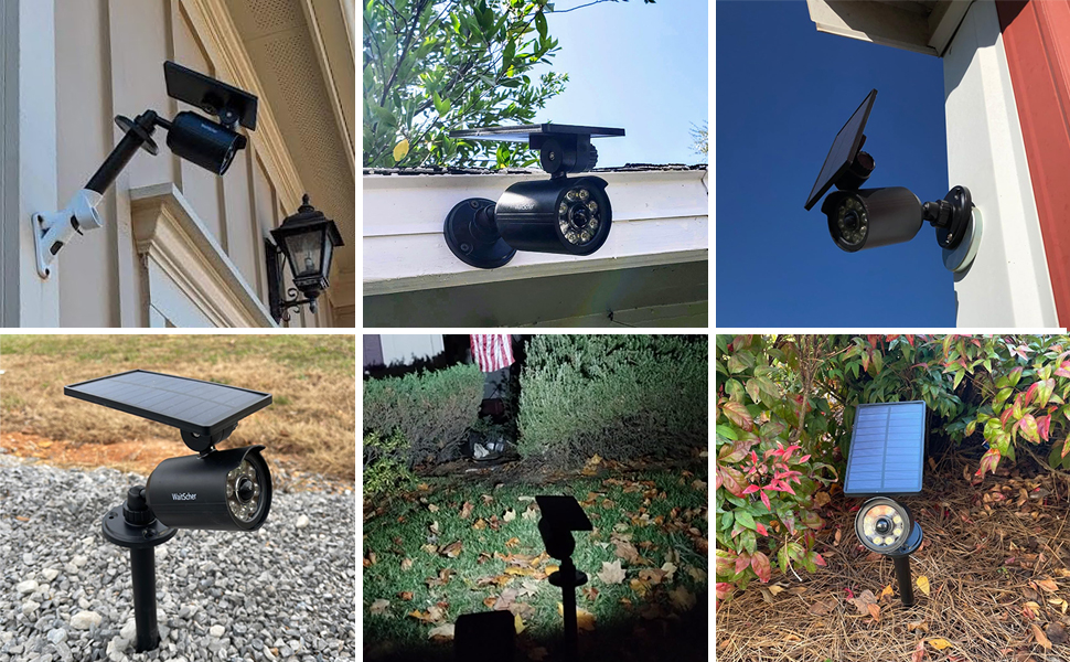 WaitScher Solar Motion Sensor Light Outdoor for Patio, Yard, Porch