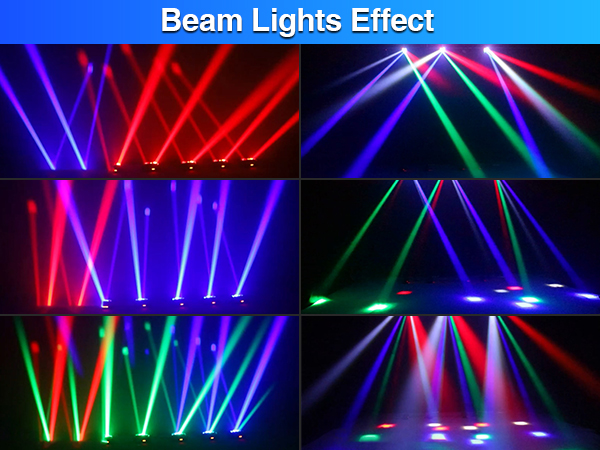 Amazon.com: 8 Beam RGBW Moving Head Light, DMX512 Sound