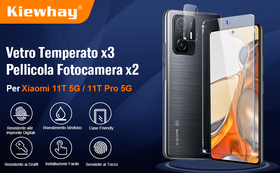Longawaited Kiewhay Pellicola Protettiva per Xiaomi 11T