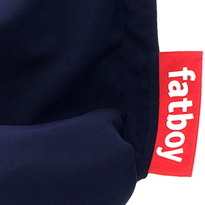 Closeup of Fatboy Fabric and Tag