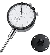 Neoteck 1"/0.001" Dial Indicator,Dial Indicator Gauge Hardened Stainless Steel Precision Tool for...
