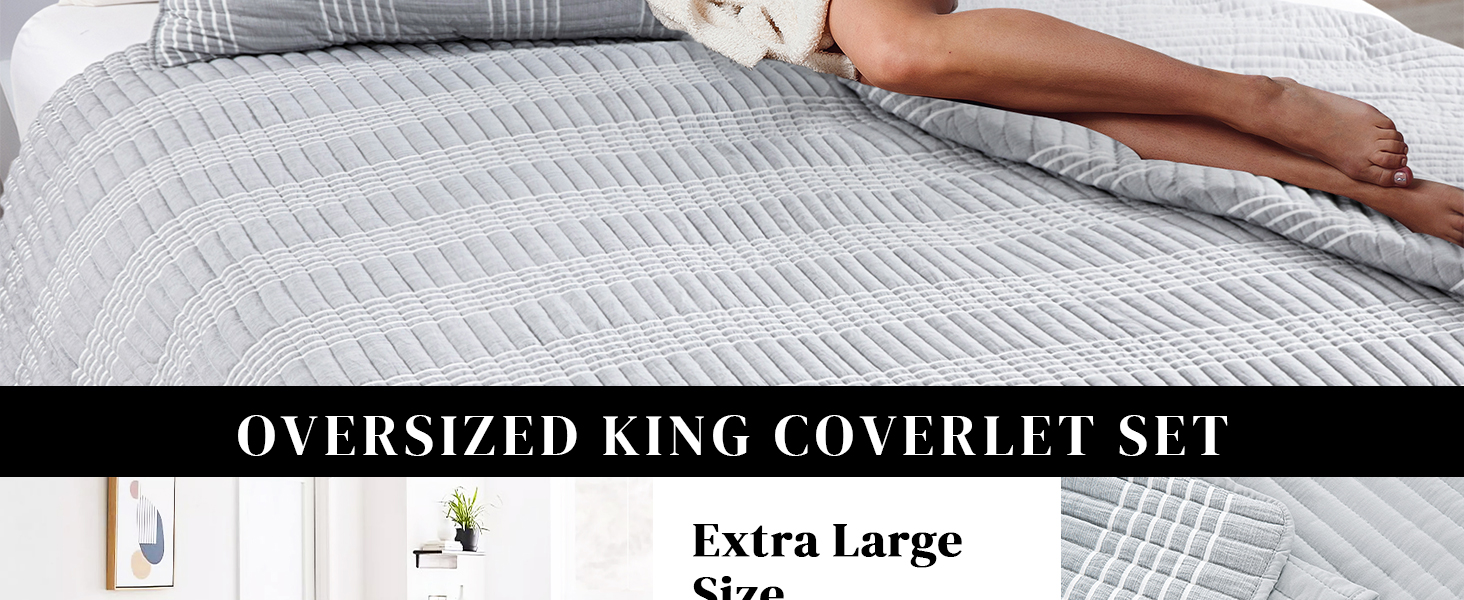 HOMBYS All Season Bohemian Home Bedding Decor 132x120 Seersucker Patchwork Oversized King Quilt Set
| HOMBYS Lightwe 55f074d9 99a5 43ae 8e7d Fc012cc78931. CR0,0,1464,600 PT0 SX1464 V1