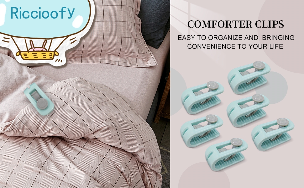 Riccioofy Duvet Cover Clips9Pcs Duvet ClipsSheet Clips