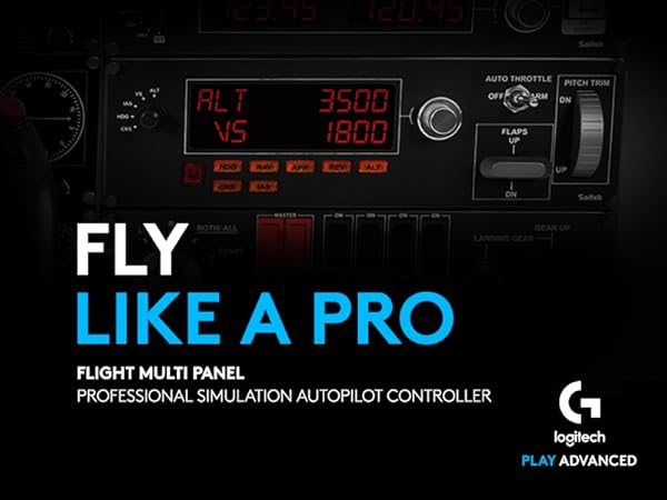 Logitech G Saitek Pro Flight Multi-Panel, Professional Autopilot Logitech G Saitek Pro Flight Multi-Panel, Professional Autopilot