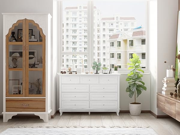 Amazon.com: MOUMON Chest of Drawers 9 Drawer Dresser