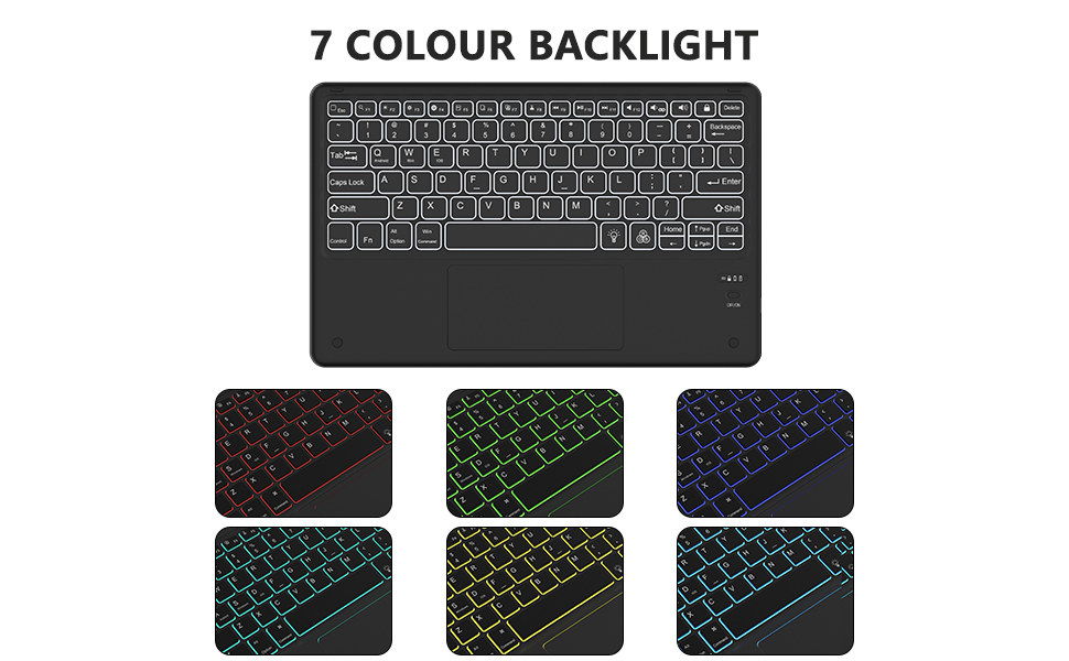 KBCASE Backlit Keyboard Case with Touchpad for Samsung Galaxy Tab S8