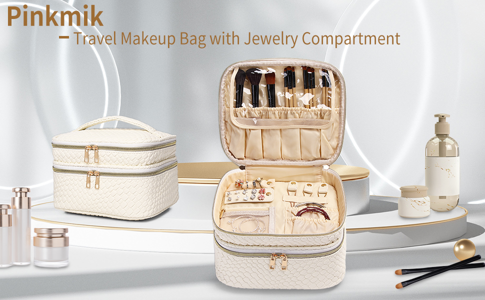 travel makeup bag with jewelry organizer
