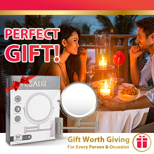 lighted makeup mirror