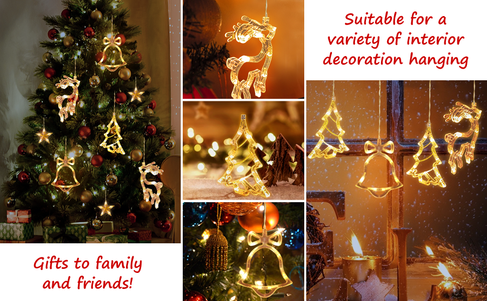 Amazon.de YeahBoom 6er Set LED Saugnapf Weihnachten Lichter,LED