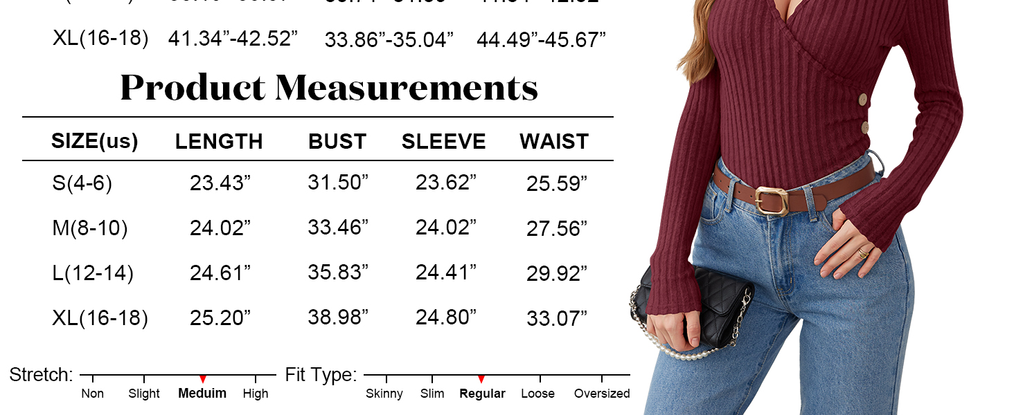 Long Sleeve Shirts for Women V Neck