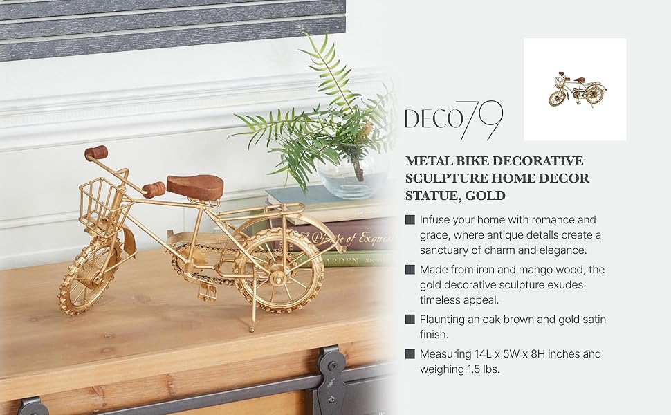 【アメリカンヴィンテージ】ミニ自転車のオブジェ Deco 79 日本未発売 Amazon.com: Deco 79 Metal Bike Decorative Sculpture Home