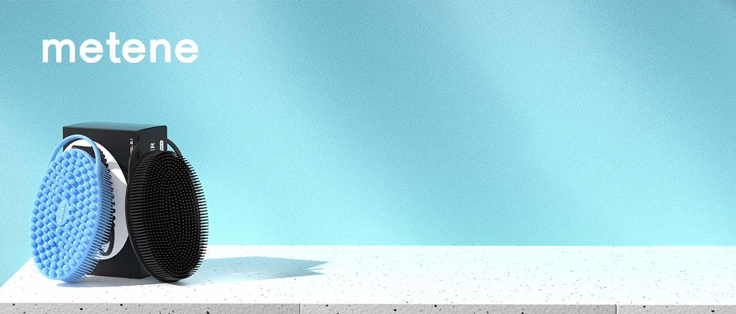 Metene Silicone Body Scrubber, Exfoliating Body Scrubber for Use in