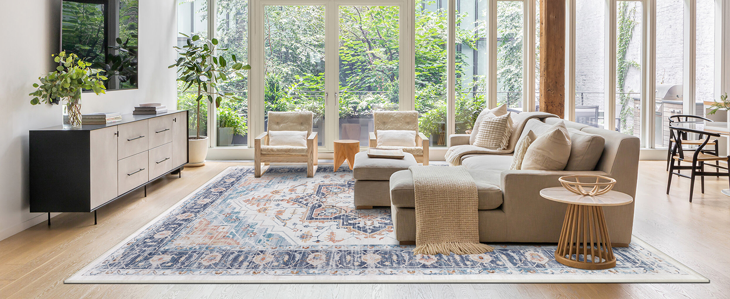 Vintage Washable Area Rug