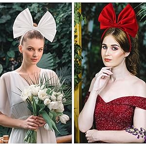 Big Bow Headband Bowknot Christmas Big Bow Hair Hoop Cosplay Costume Headwear Halloween Makeup