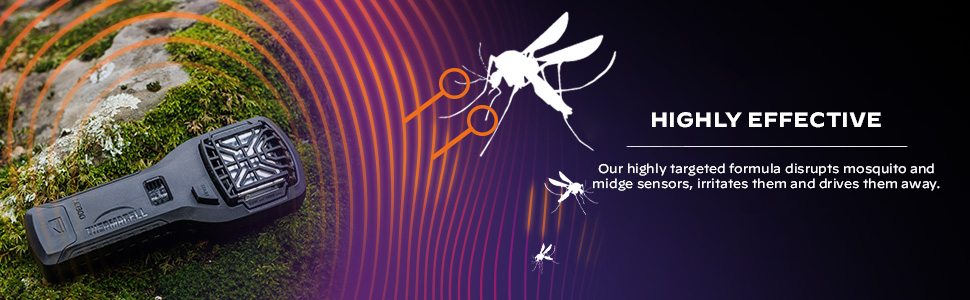 No spray and no mess. Scent-free and DEET-free. No open flame, no smoky candles