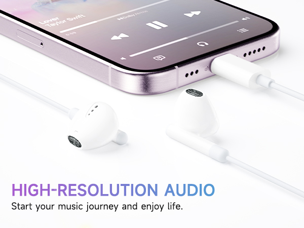 Amazon.com: ZENIPER Lightning Headphones Wired Earphones for