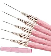 Keepzi Professional Detail Nail Art Paint Liner Brush Set, 5Pcs Small Polish Design Tech Nail Tip...