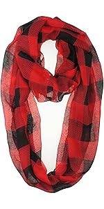 Buffalo Plaid Infinity Scarf