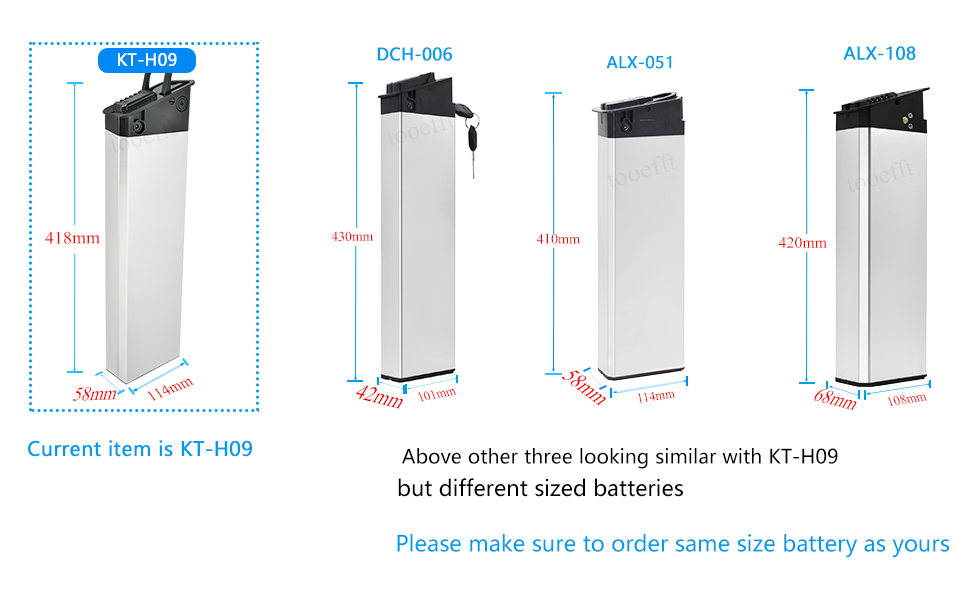 KT-H09 batteries for ebike