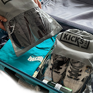 travel friendly bags for care sneaker kit