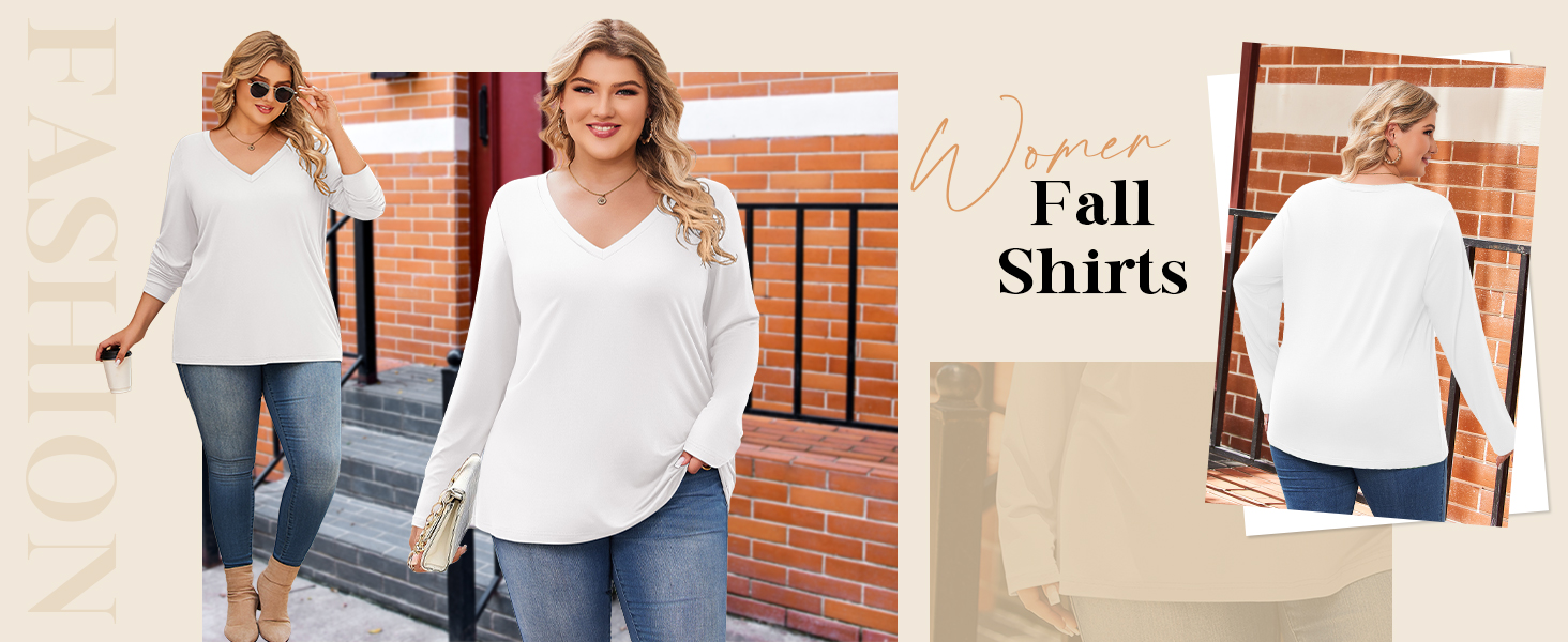 women white long sleeve shirt