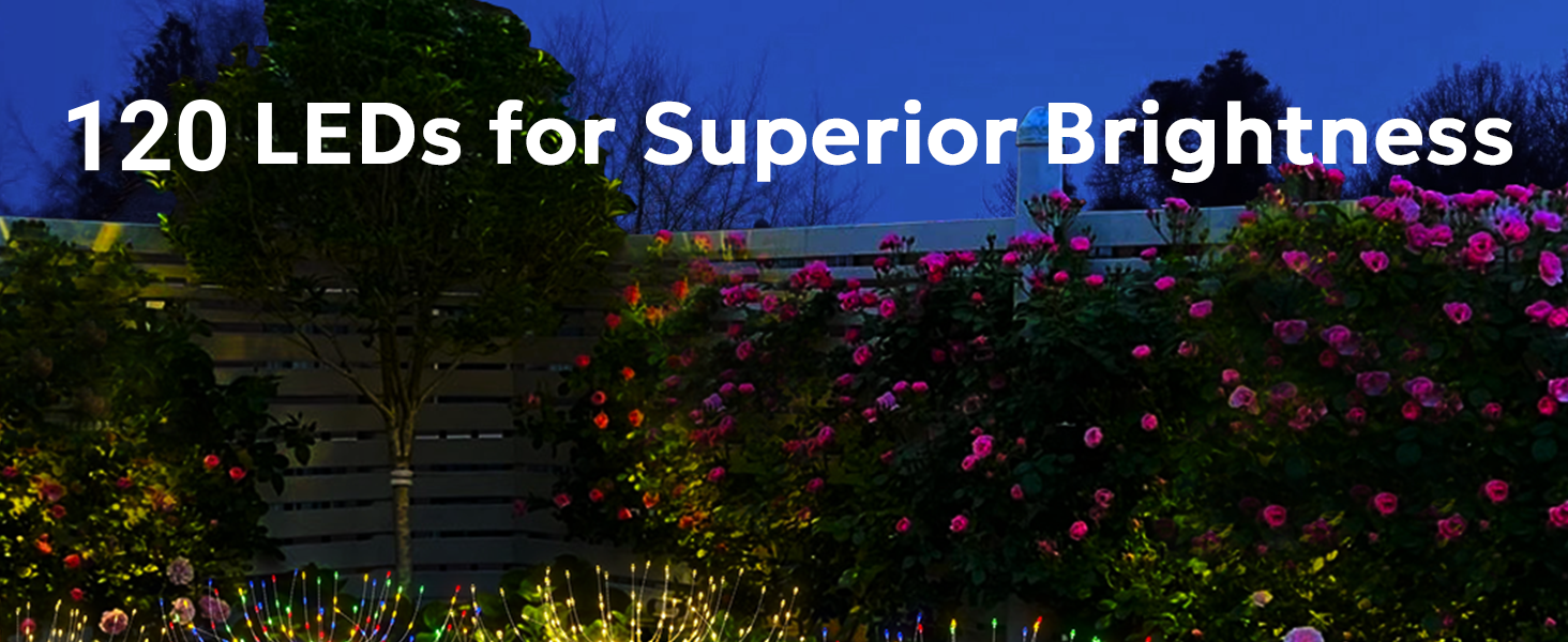 solar firework lights