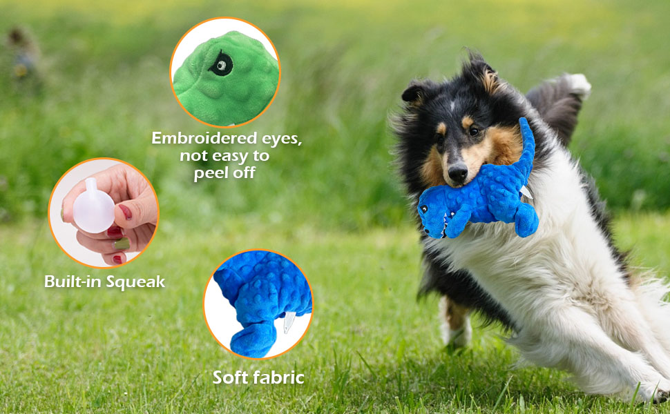 Dog Toys 2Pack, Squeaky Plush Dog Toys, Puppy Chew Toys